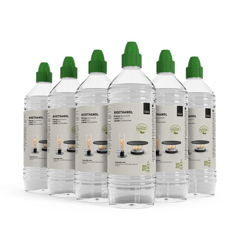 Bioethanol 6er Pack (Flüssig-Brennstoff)