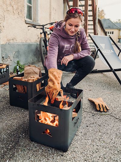 Feuerhandschuhe - Leder