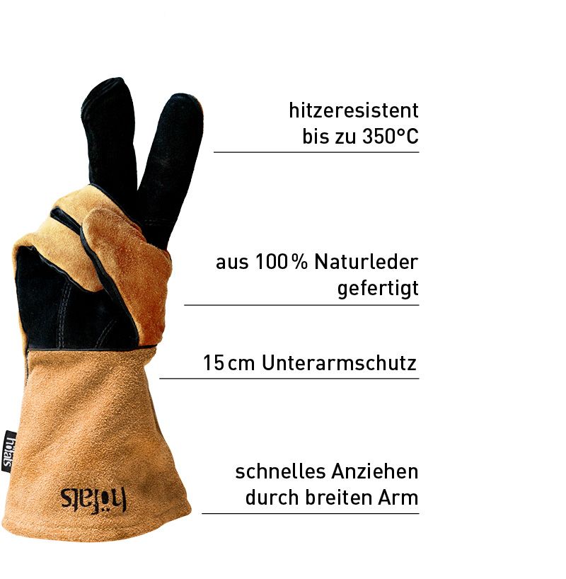 Feuerhandschuhe - Leder