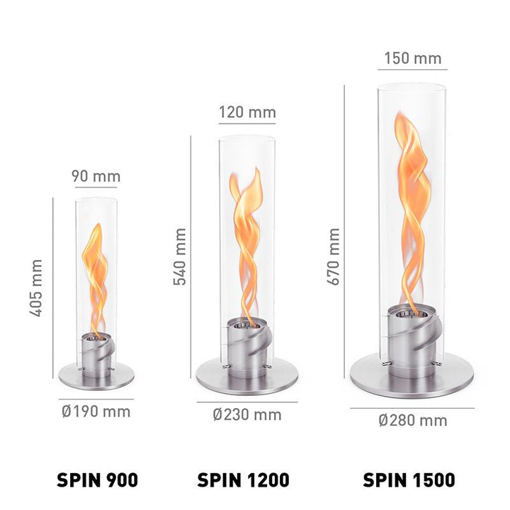 Spin Classic 900 Tischfeuer - Silber