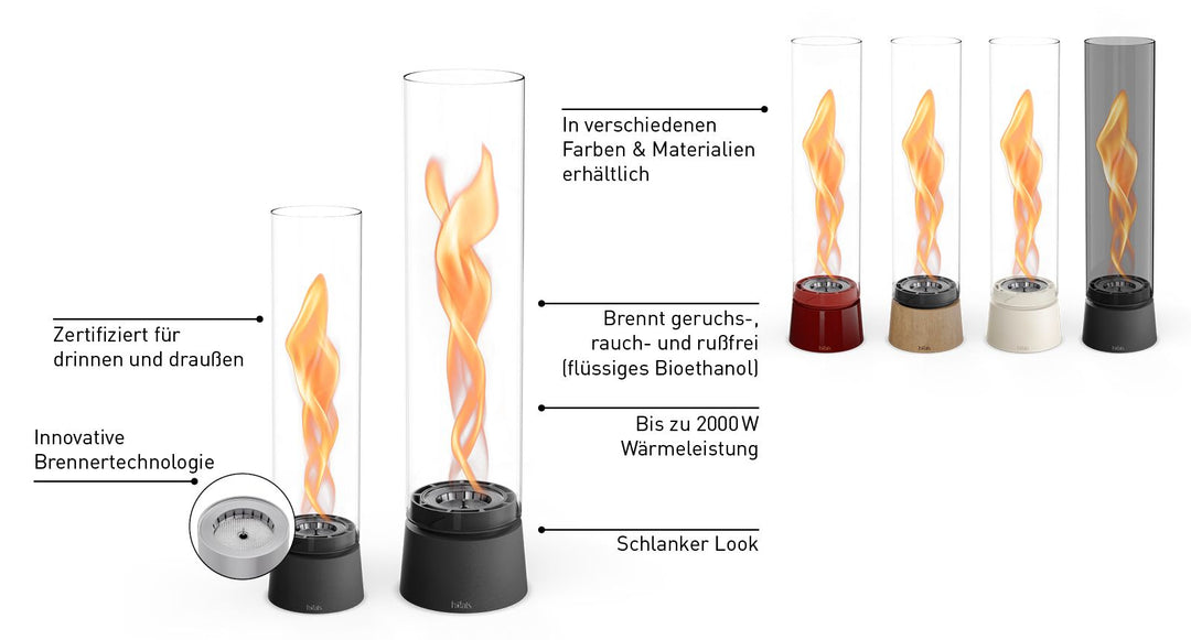 Spin Air 900 Tischfeuer - All Black