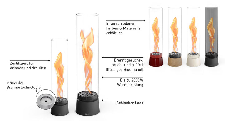 Spin Air 900 Tischfeuer - All Black